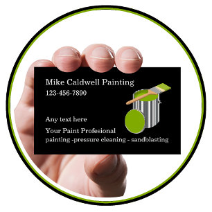 Cartes de visite du service de peinture résidenti
