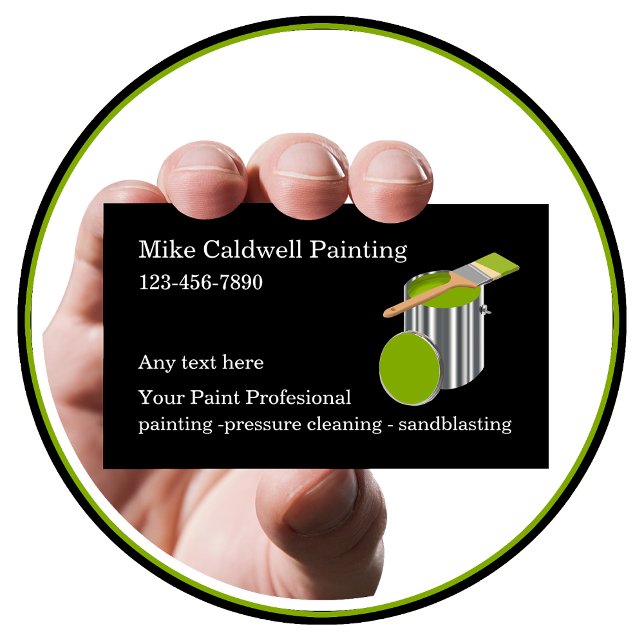 Cartes de visite du service de peinture résidentie (Créateur téléchargé)