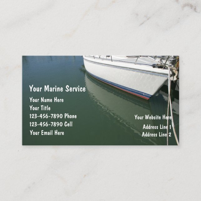 Cartes de visite du Service maritime (Devant)