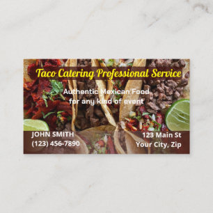 Cartes de visite du service Taco