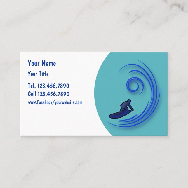 Cartes de visite du surf (Devant)