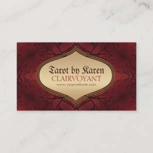 Cartes de visite du Tarot de vie de l'arbre terres