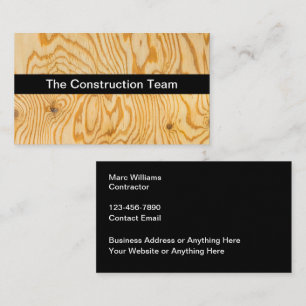 Cartes de visite du thème Contreplaqué de construc