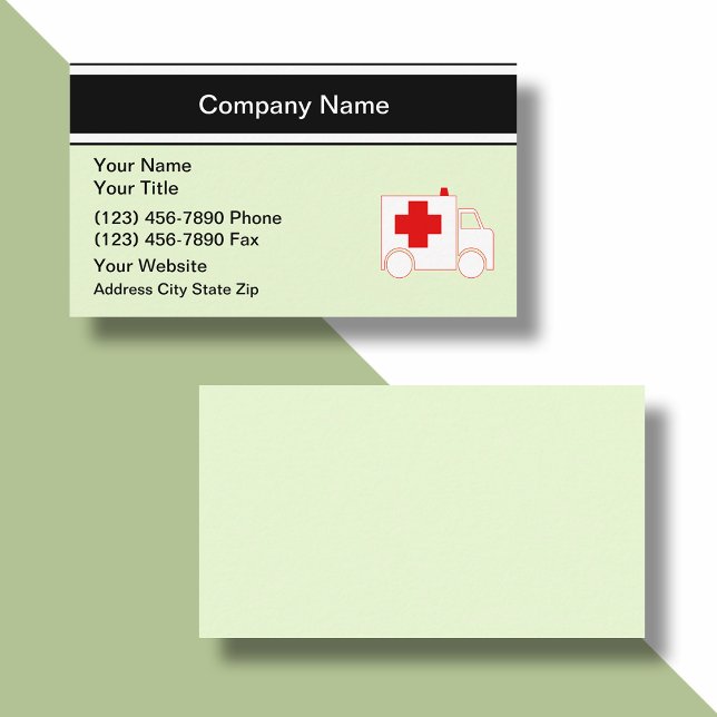 Cartes de visite d'urgence Médicales (Créateur téléchargé)