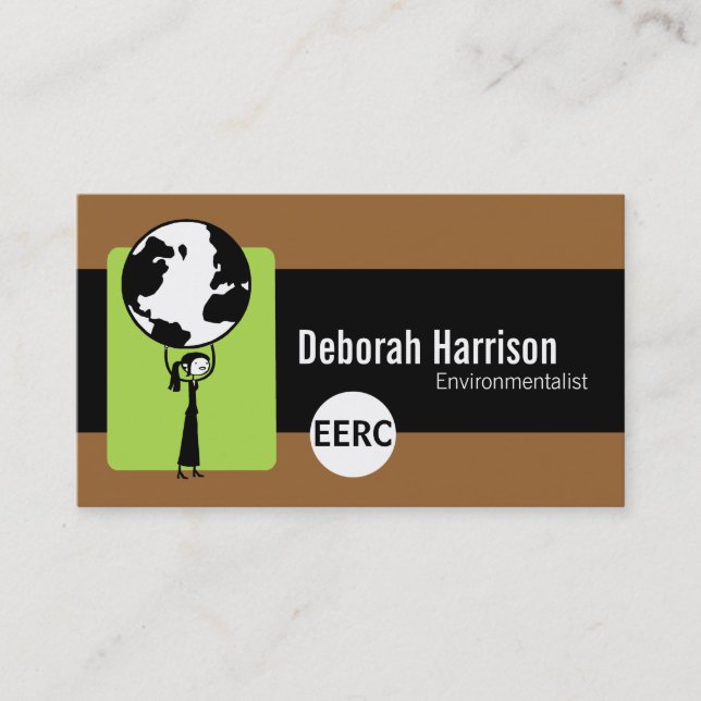 Cartes de visite écologistes (Devant)