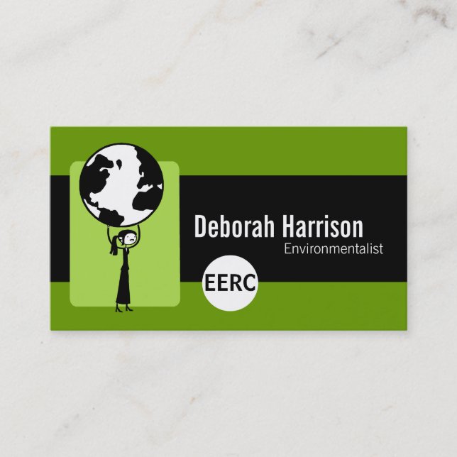Cartes de visite écologistes (Devant)