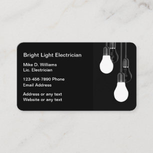 Cartes de visite électriques uniques