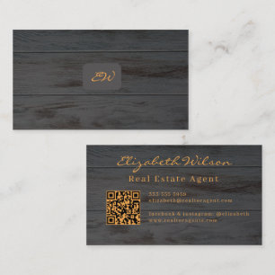 Cartes de visite élégantes modernes avec QR code e