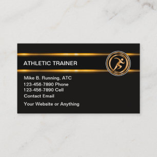 Cartes de visite élégantes pour entraîneur sportif