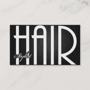 Cartes de visite élégants de coiffeur