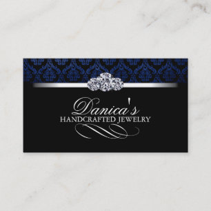 Cartes de visite élégants de damassé