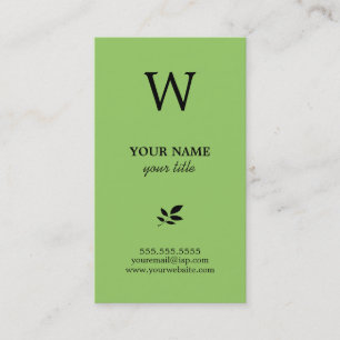 Cartes de visite élégants de monogramme