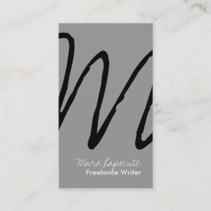 Cartes de visite élégants de monogramme