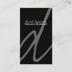Cartes de visite élégants de monogramme