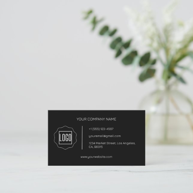 Cartes de visite élégants et personnalisables (Debout devant)