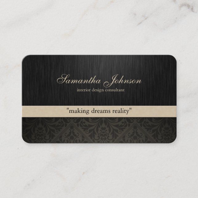 Cartes de visite élégants professionnels de (Devant)