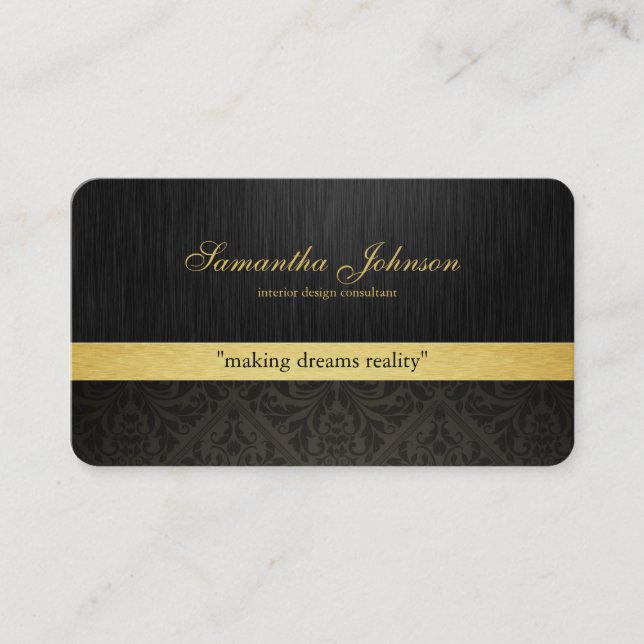 Cartes de visite élégants professionnels de (Devant)