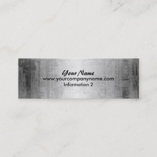 Cartes de visite en acier grunges de regard en