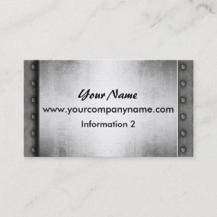 Cartes de visite en acier grunges de regard en