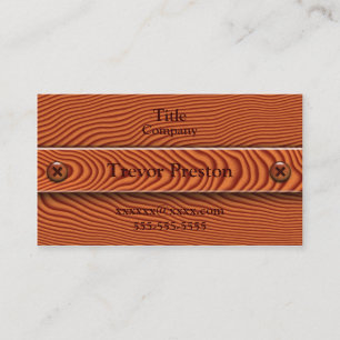 Cartes de visite en bois de cerise