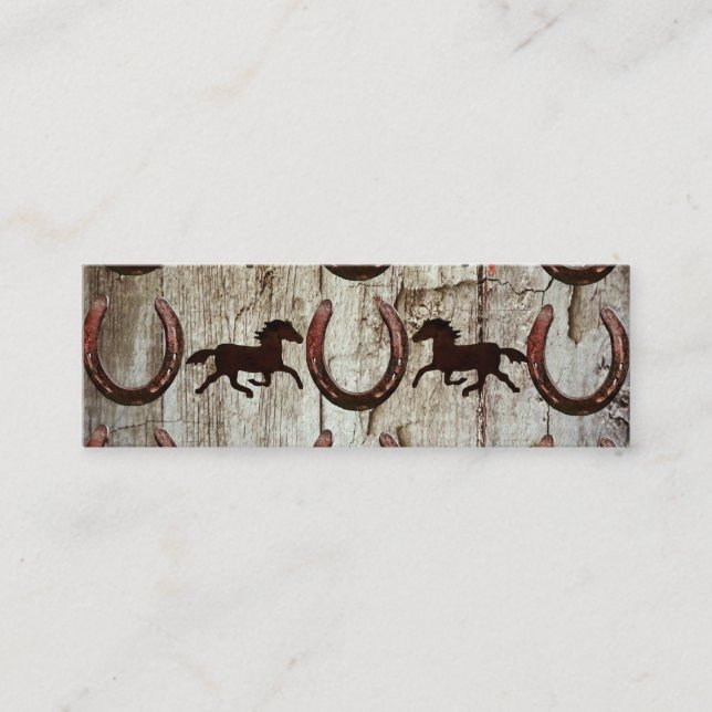 Cartes de visite en bois de cowboy de grange de (Devant)