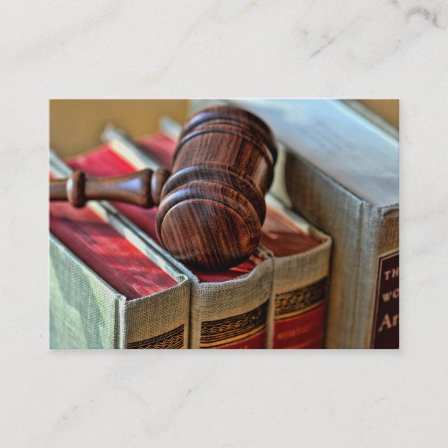 Cartes de visite en bois de Gavel (Devant)