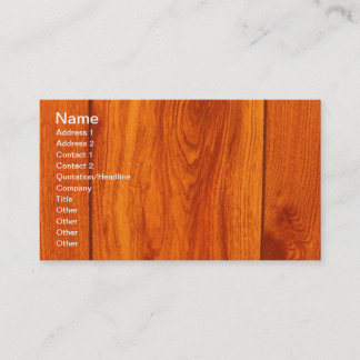 Cartes de visite en bois de tuile de plancher de