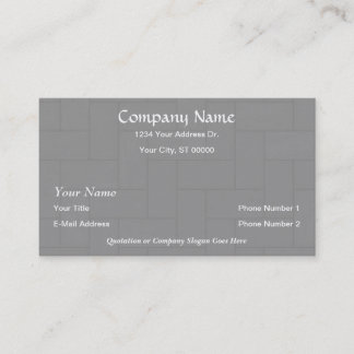Cartes de visite en bois de tuile de plancher de