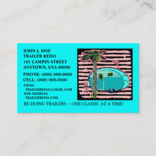 CARTES DE VISITE EN BOÎTE DE REMORQUES DE VINTAGE