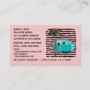 CARTES DE VISITE EN BOÎTE DE REMORQUES DE VINTAGE
