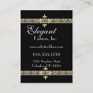 Cartes de visite en filigrane d'équilibre d'or