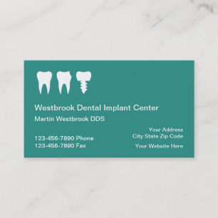 Cartes de visite en ligne des implants dentaires
