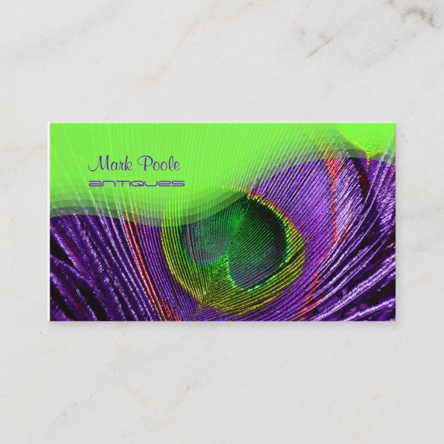 cartes de visite en plumes de PixDezines (Devant)