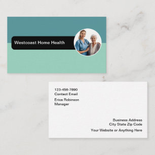 Cartes de visite en soins infirmiers à domicile