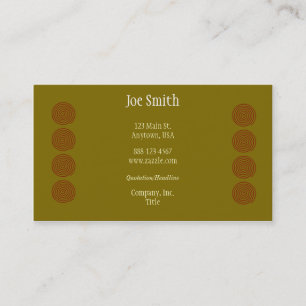 Cartes de visite en spirale de grille