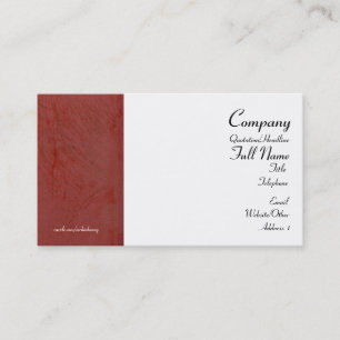 Cartes de visite enveloppées Rouge de Toscane