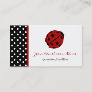 Cartes de visite équilibrés de Madame Bug de point