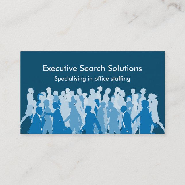 Cartes de visite exécutifs d'agence de recherche (Devant)