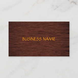Cartes de visite fabuleux en bois foncé