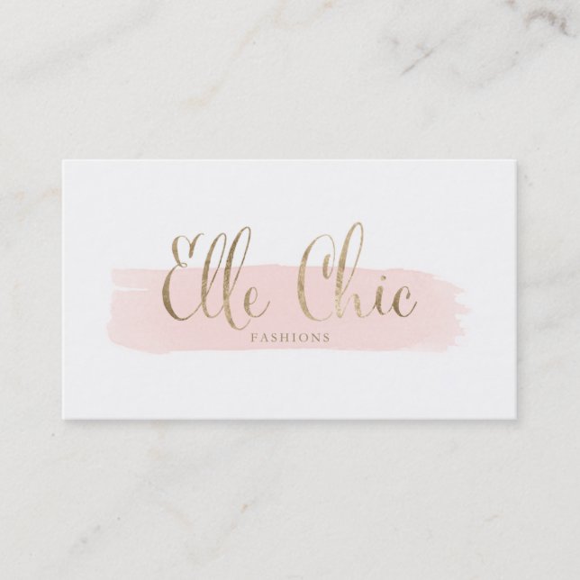 Cartes de visite faits sur commande chics d'Elle (Devant)