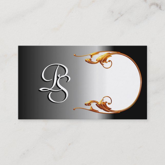 Cartes de visite FAITS SUR COMMANDE de monogramme (Devant)
