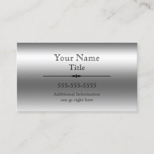 Cartes de visite Faux Steel