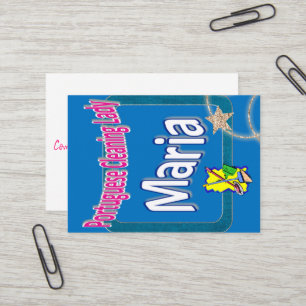 Cartes de visite, Femme de ménage