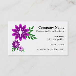 Cartes de visite Fleur