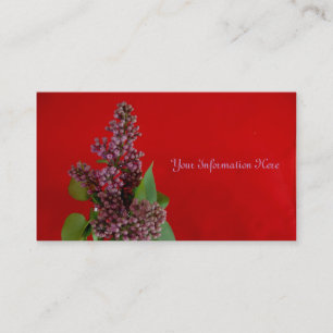 Cartes de visite Fleur Violette