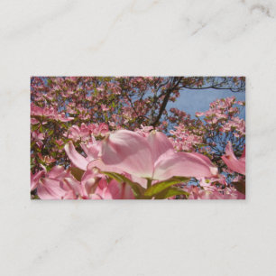 Cartes de visite Fleurs de cornouiller rose Printe