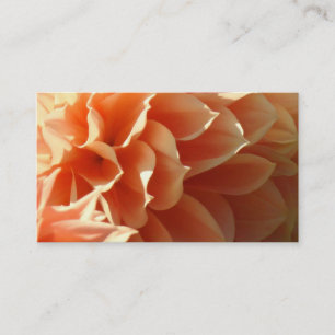 Cartes de visite Fleurs de dahlia orange Floral