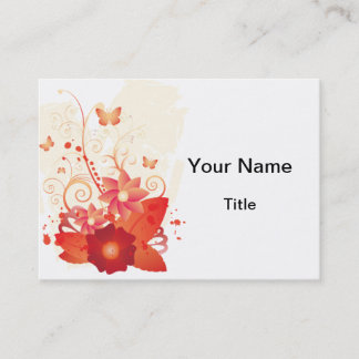 Cartes de visite Floral Elegance