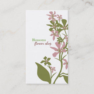 Cartes de visite floraux