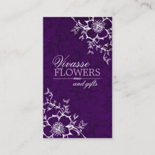 Cartes de visite floraux chics